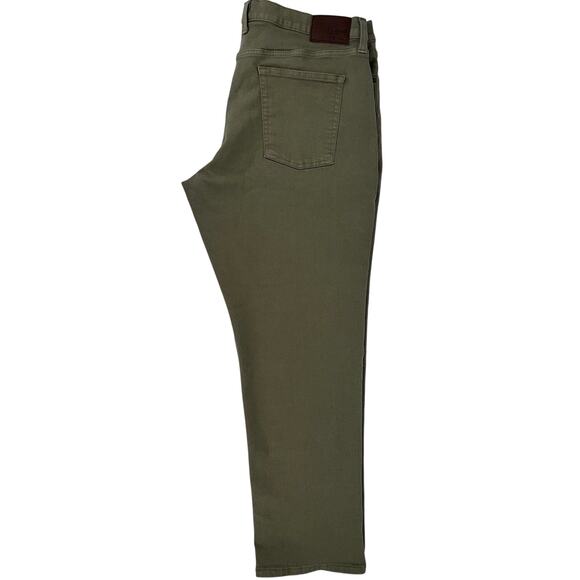 LL Bean Men's BeanFlex Pants 42x32 Loden Green Standard Fit Straight Leg EUC - Picture 9 of 13